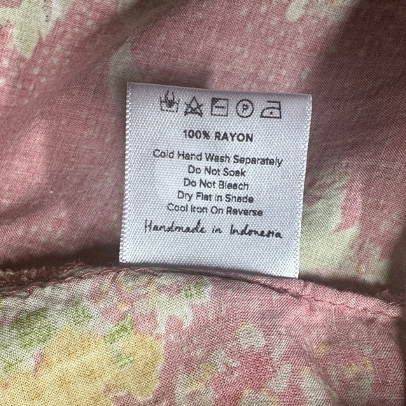 Auguste the Label Bonnie Beachside Floral Peach Pink Yellow Green Mini Dress 4 - Picture 16 of 16